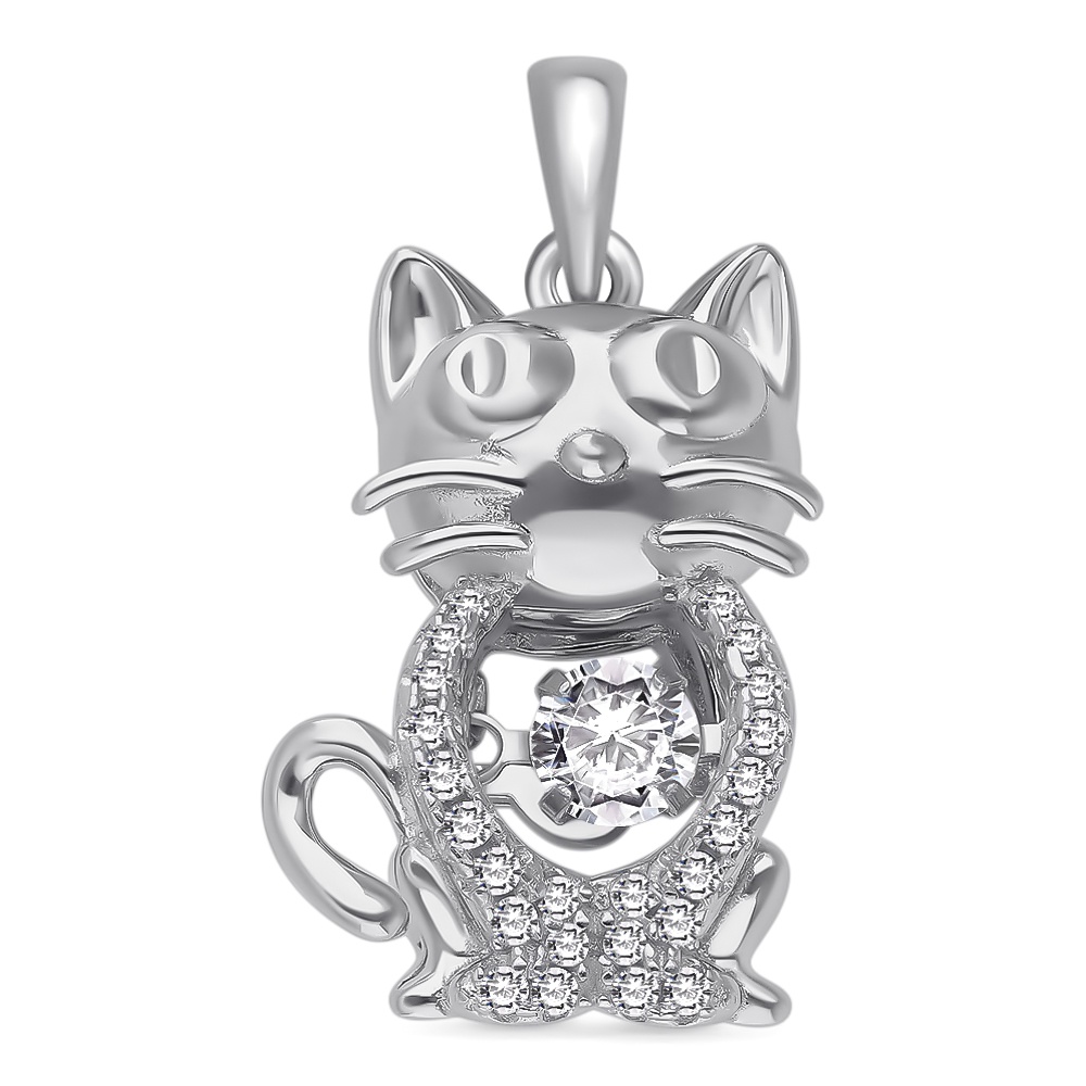 

Подвеска из серебра с фианитом 585Gold 703004713, 703004713