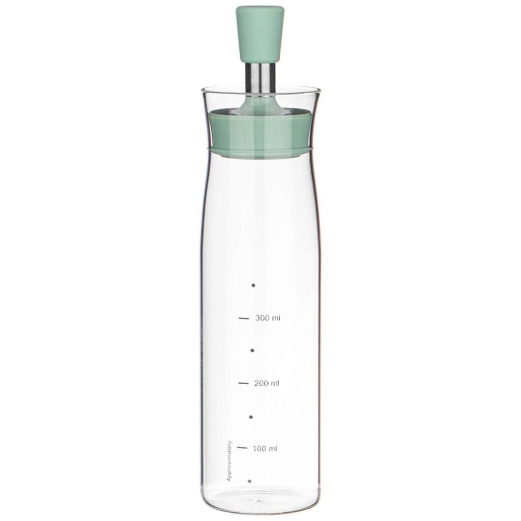 фото Бутылка для масла с крышкой и дозатором agness basic 600 мл 6,5x6,5x26,5 см стекло