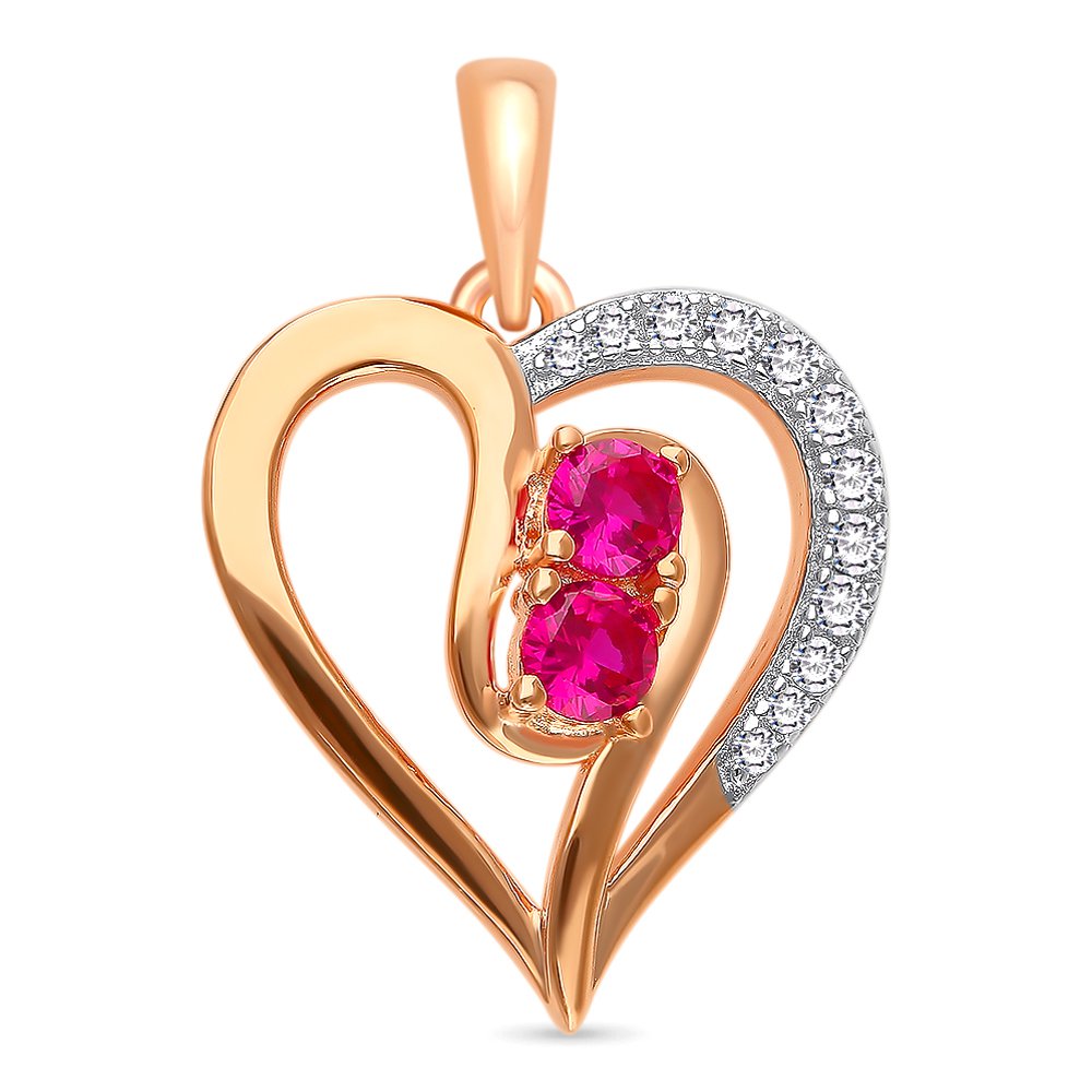 

Подвеска из серебра с фианитом 585Gold 703005451, 703005451