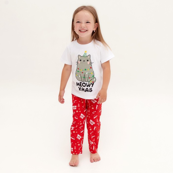 

Пижама детская KAFTAN MEOWY XMAS р.28 (86-92), Красный;белый, MEOWY XMAS