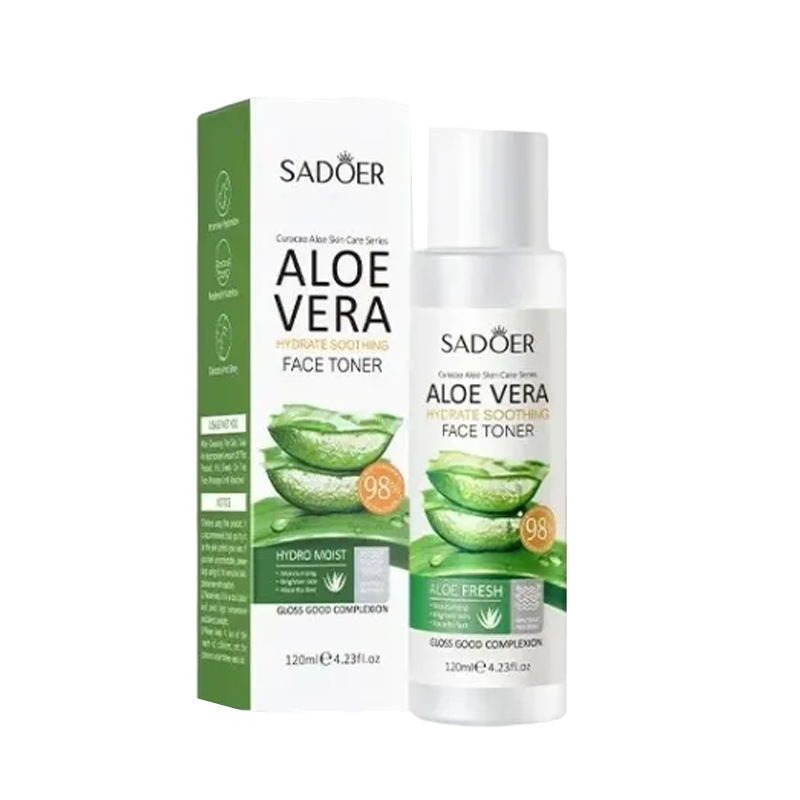 Тонер для лица увлажняющий и успокаивающий Sadoer Aloe Vera Face Toner 120 мл