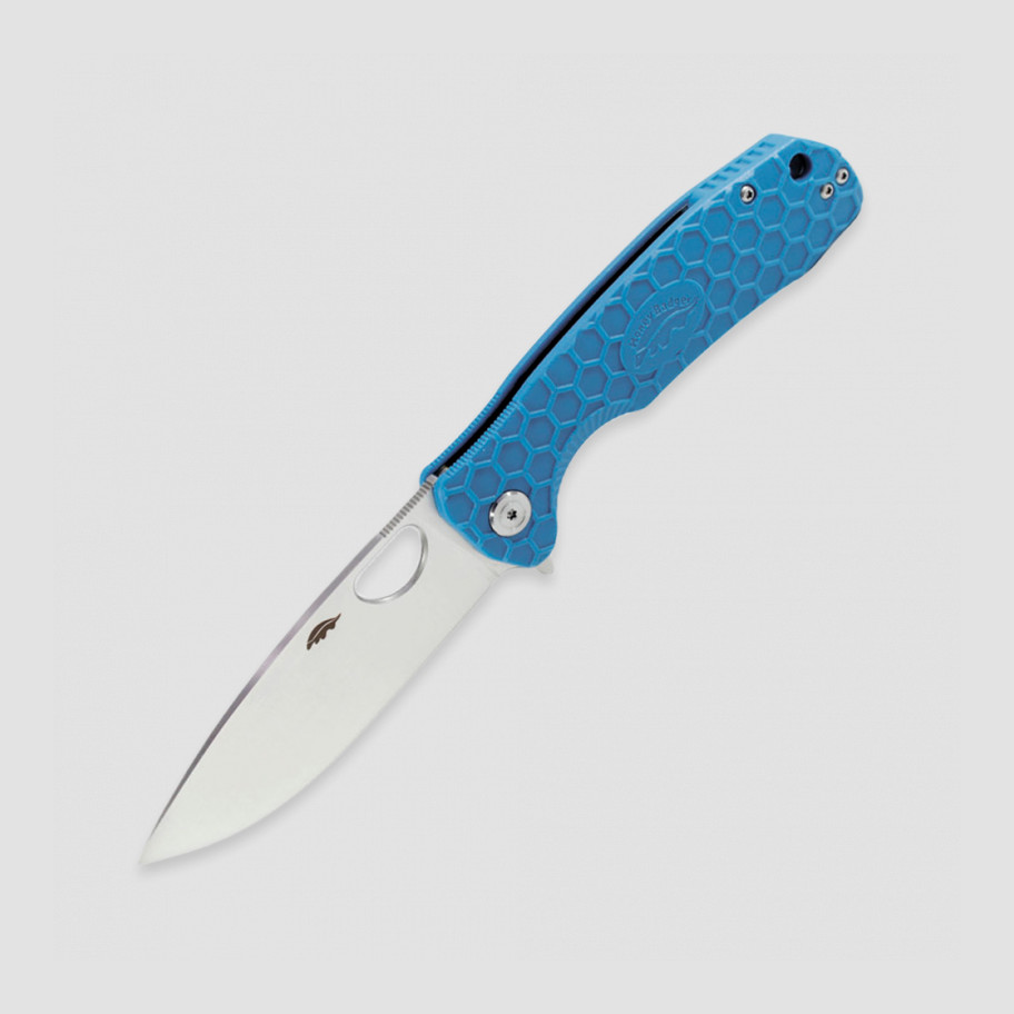 Нож складной HONEY BADGER, HB1020 Flipper L D2, длина клинка 9,2 см, синий