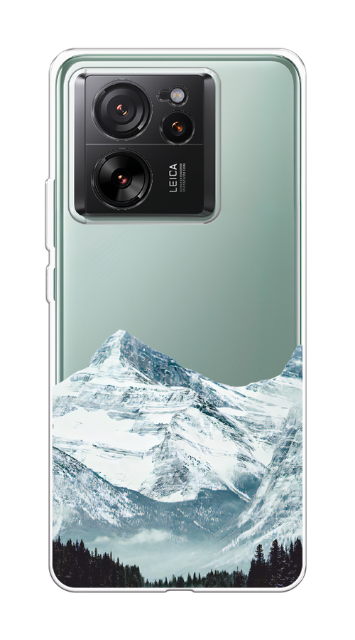 

Чехол на Xiaomi 13T Pro Про "Горы арт 1", Белый;зеленый, 319950-1