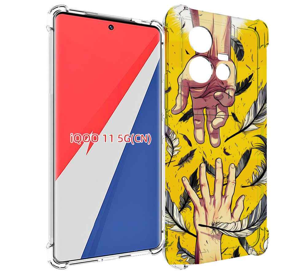 

Чехол MyPads рука-в-руку для Vivo iQOO 11, Прозрачный, Tocco