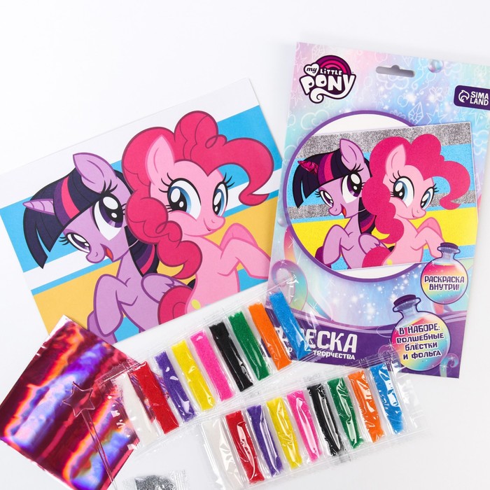 

Набор для творчества, фреска "Пинки Пай и Искорка", My little Pony, My Little Pony