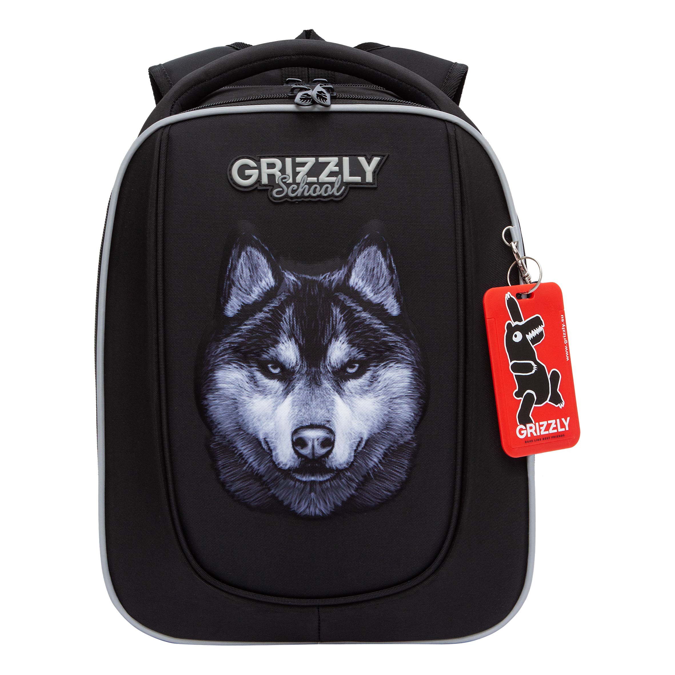 

Ранец школьный формованный GRIZZLY анатомический, на ножках, для мальчика RAf-493-4 1, Черный, RAf-493-4