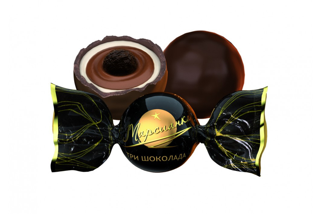 Конфеты Марсианка Три шоколада 1 кг