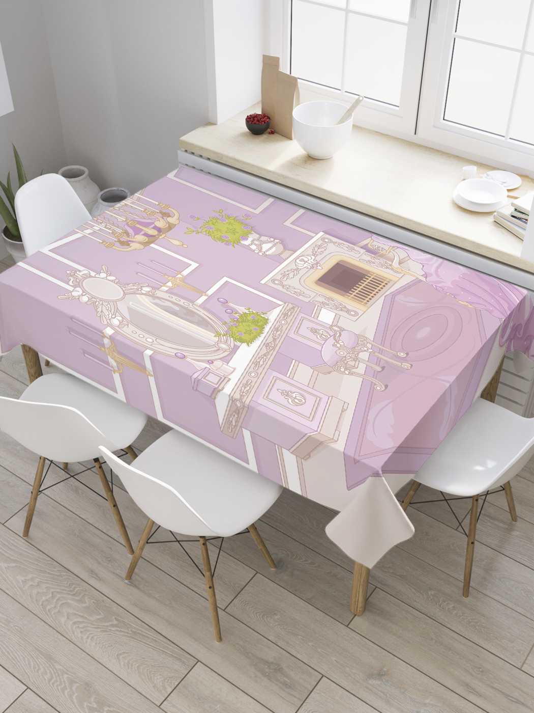 

Скатерть прямоугольная JoyArty "Королевское помещение" из оксфорда, 120x145 см, Королевское помещение