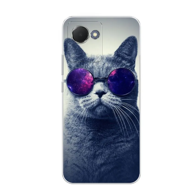 

Чехол Awog на Realme Narzo 50i Prime "Космический кот", Разноцветный, 2510650-1