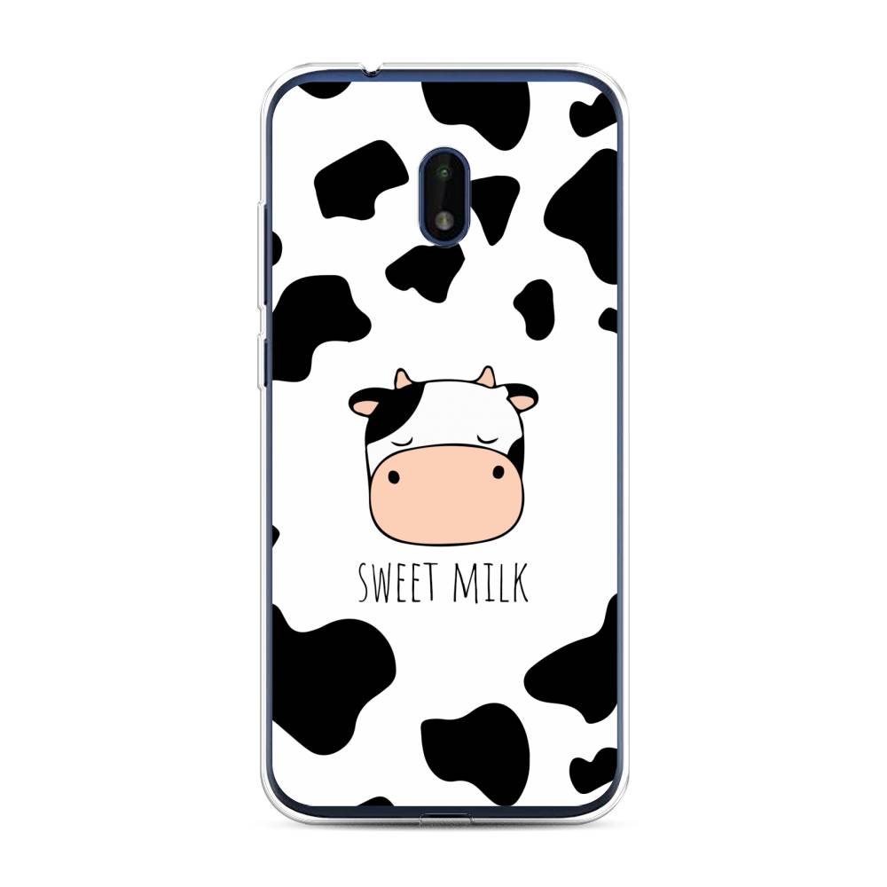 

Чехол на Nokia C1 Plus "Sweet milk", Розовый;белый;черный, 124650-1