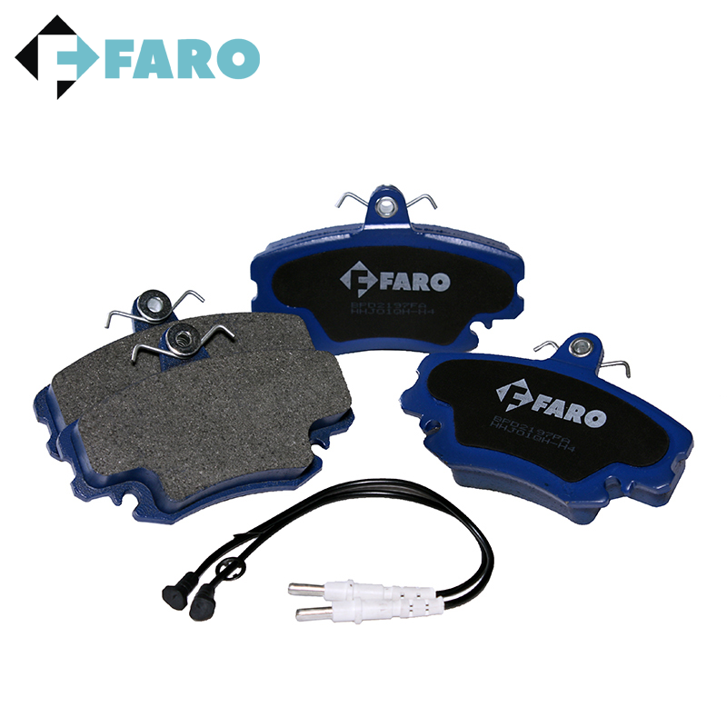фото Колодки тормозные дисковые передние с электронным датчиком износа(комплект) faro bpd2197fa