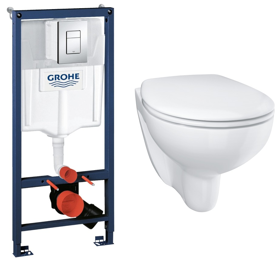 

Комплект инсталляции GROHE Bau Ceramic с унитазом (NW0121)