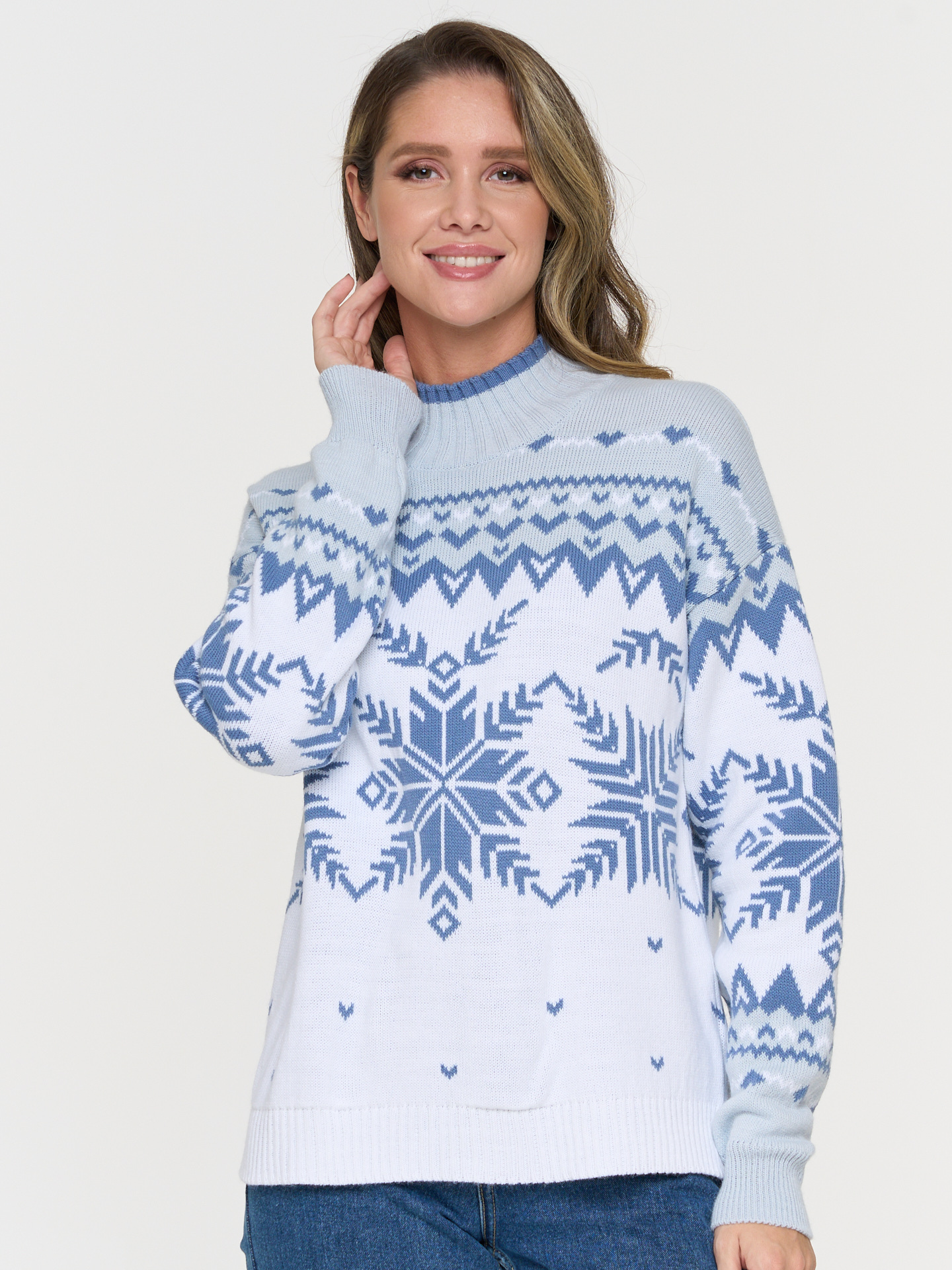 

Свитер женский VAY 5232-41314 белый 42-44 RU, 5232-41314