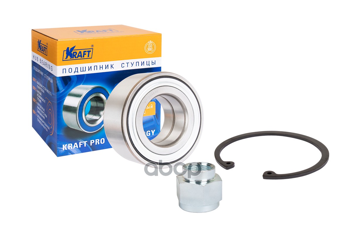 фото Подшипник ступицы переднего колеса, комплект peugeot 206 (98-) 1.1-1.9, 306 (93-02) 1.6-2. kraft