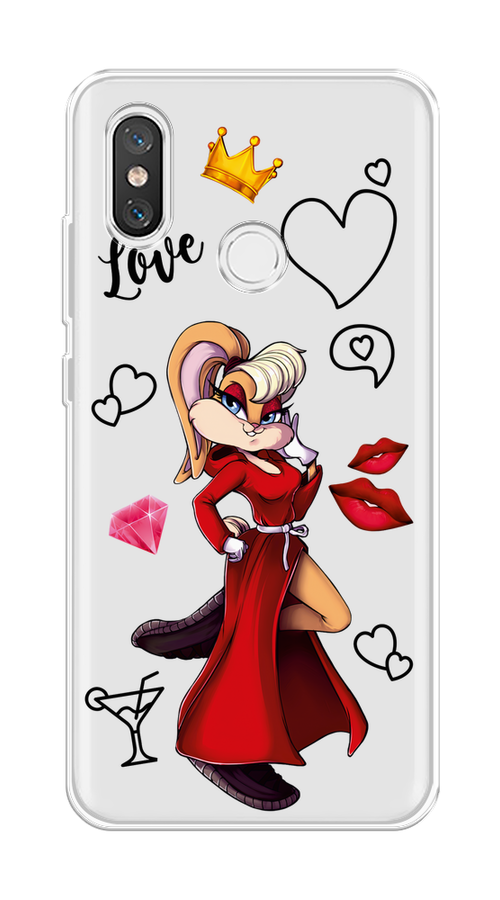 

Чехол на Xiaomi Mi 8 "Rich Lola Bunny", Красный;бежевый;оранжевый, 33550-6