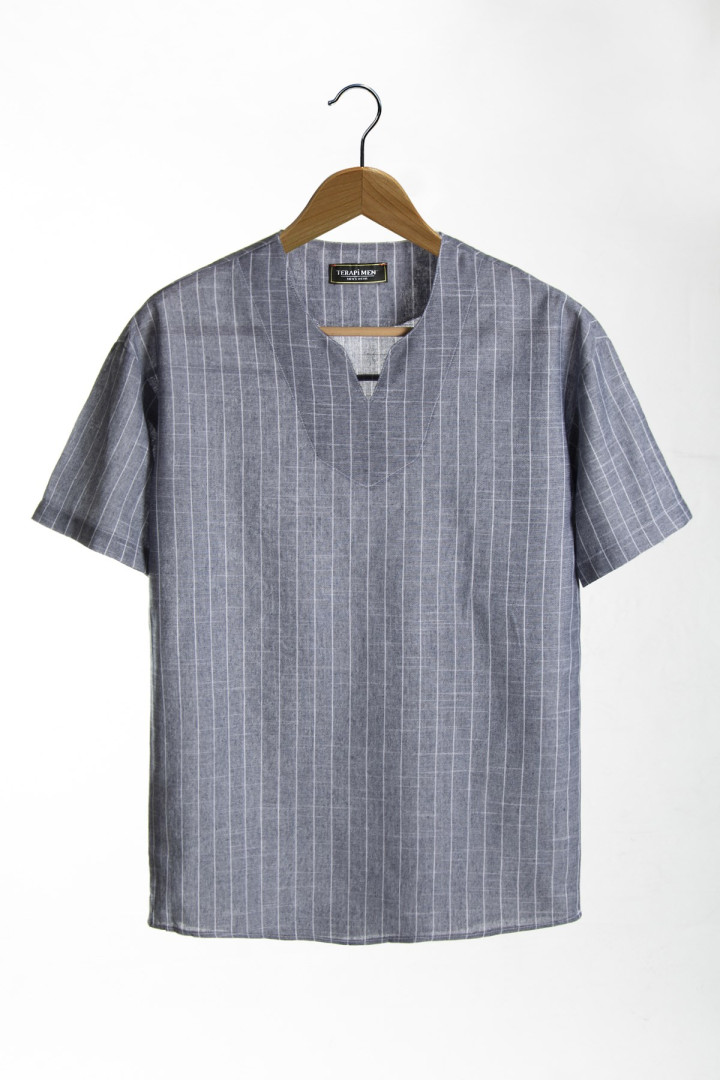 

Рубашка мужская Terapi Men 26176 серая 2XL (доставка из-за рубежа), 26176
