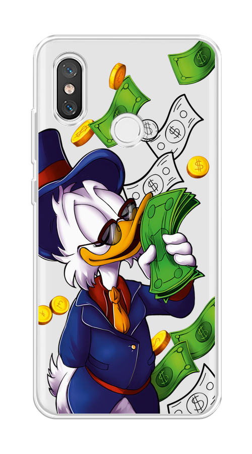 

Чехол на Xiaomi Mi 8 "Scrooge McDuck with Money", Синий;зеленый;белый, 33550-6