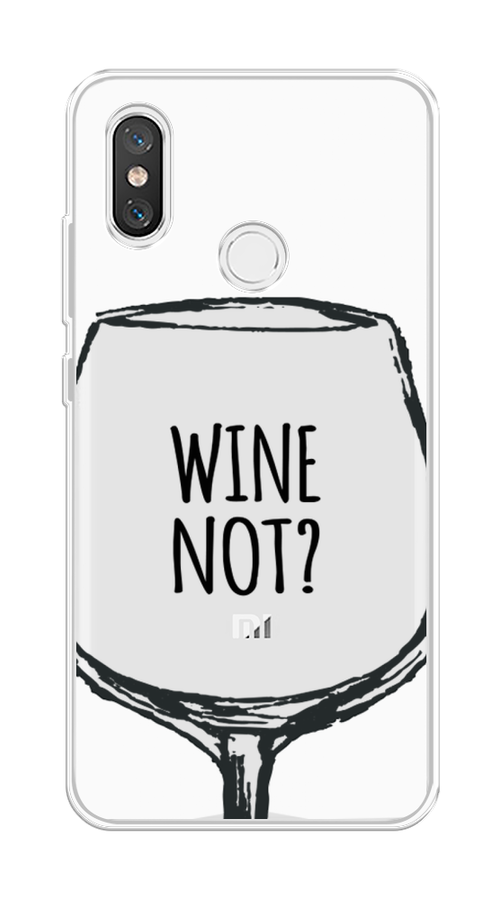 

Чехол на Xiaomi Mi 8 "Wine not white", Белый, 33550-6