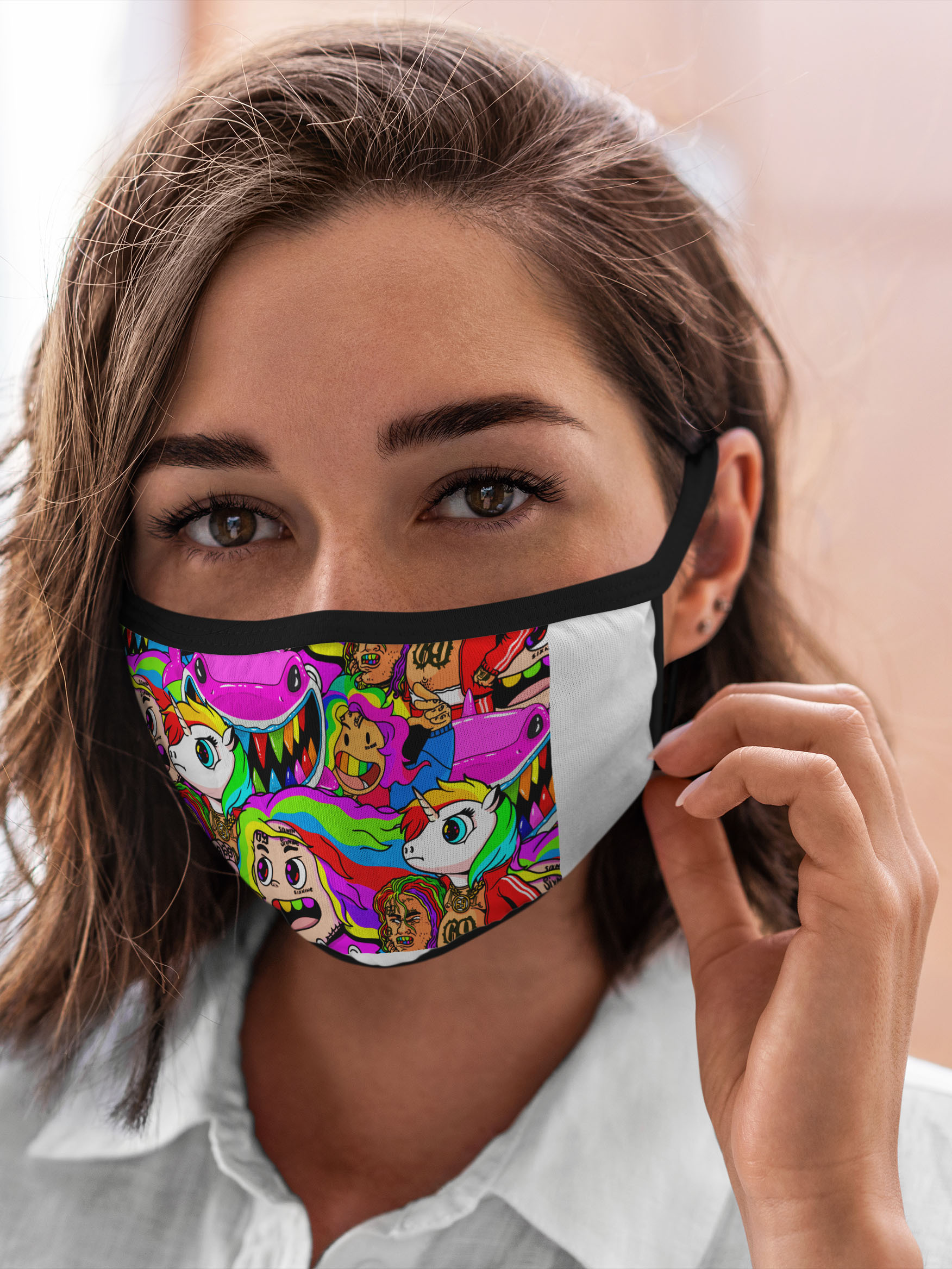

Многоразовая маска унисекс Burnettie 6Ix9Ine, 6Ix9Ine