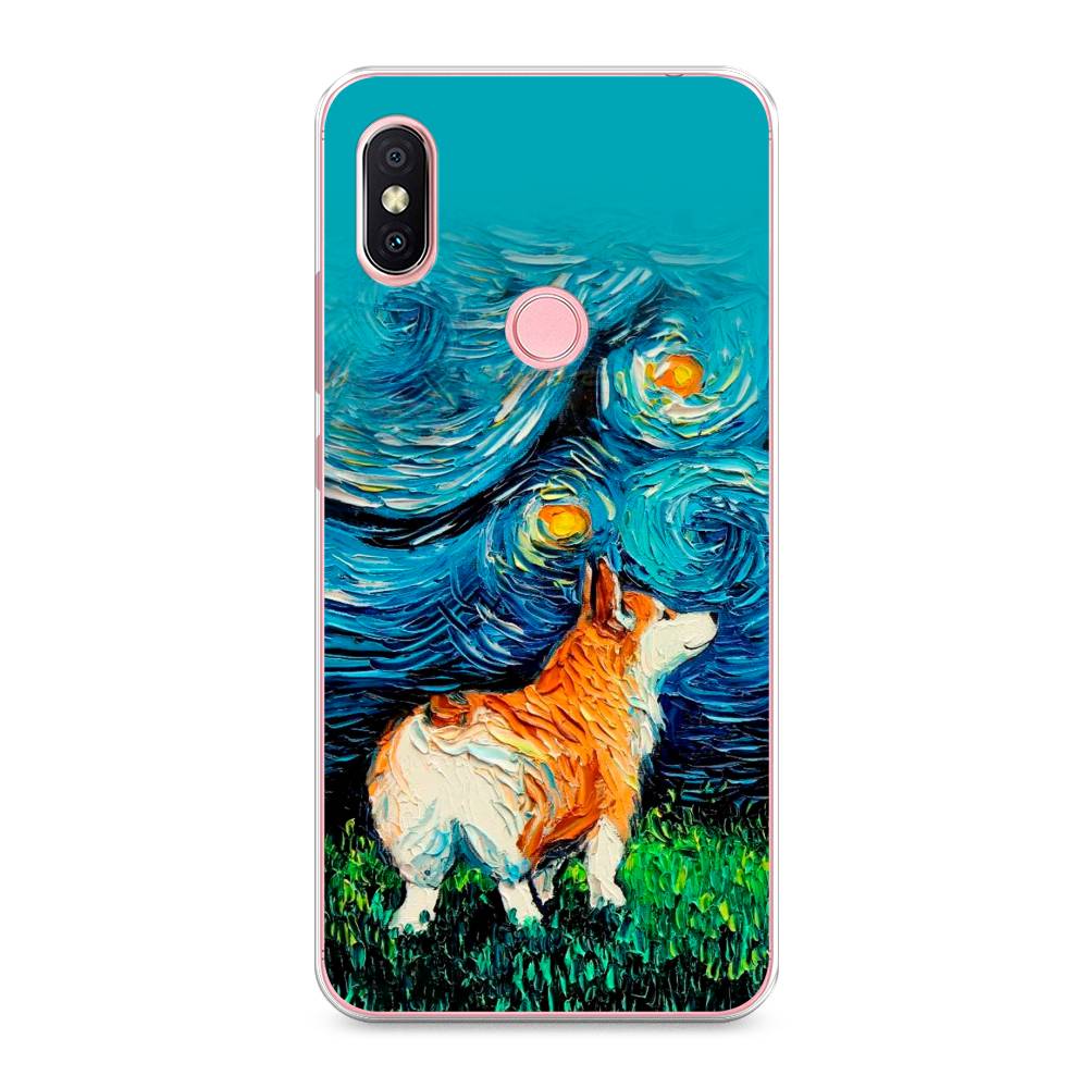 

Чехол на Xiaomi Redmi S2 (Redmi Y2) "Корги звёздная ночь", Коричневый;белый;зеленый, 33650-1