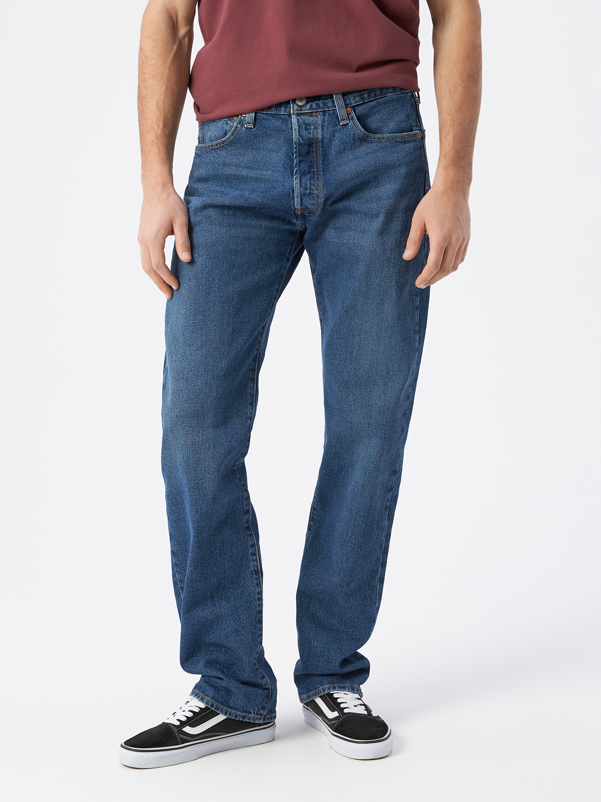 

Джинсы мужские Levi's 00501-3358 синие 30-34, Синий, 501