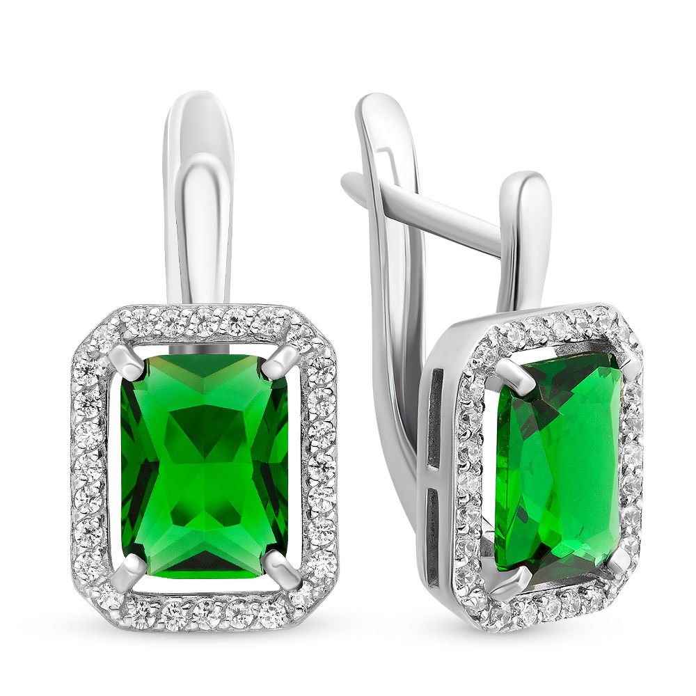

Серьги из серебра 585Gold 702005820, фианит/фианит, 702005820