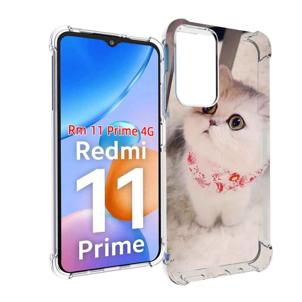 

Чехол MyPads Котеночек женский для Xiaomi Redmi 11 Prime 4G, Прозрачный, Tocco