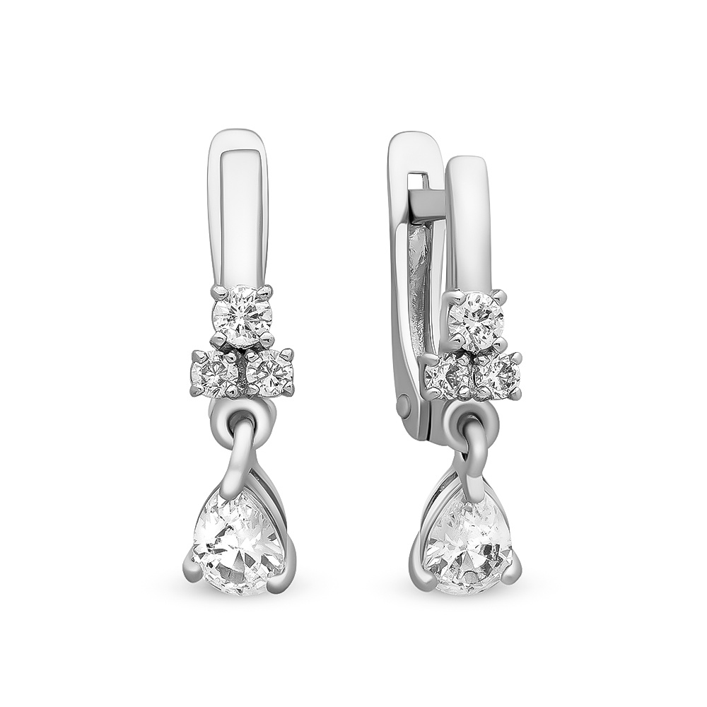 

Серьги из серебра с фианитом 585Gold 702005953, 702005953