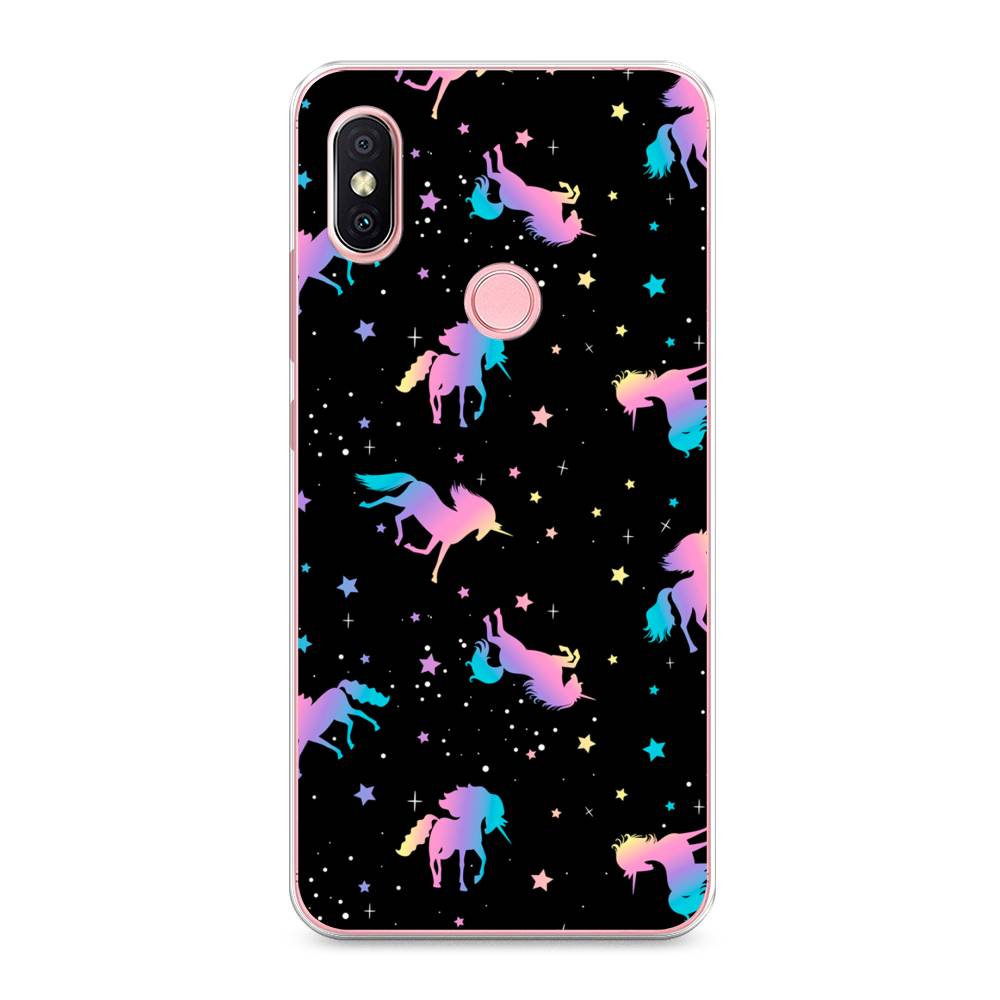 

Чехол на Xiaomi Redmi S2 (Redmi Y2) "Единороги градиент", Черный;розовый;голубой, 33650-1