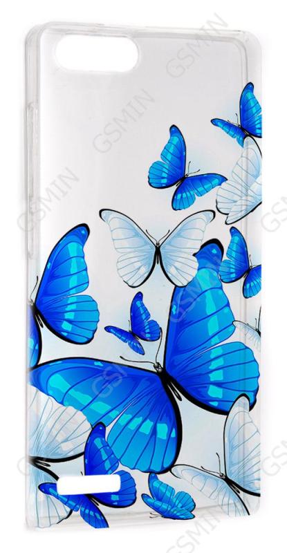 

Чехол силиконовый для Huawei Ascend G6/P7 mini TPU (Прозрачный) (Дизайн 11), Разноцветный