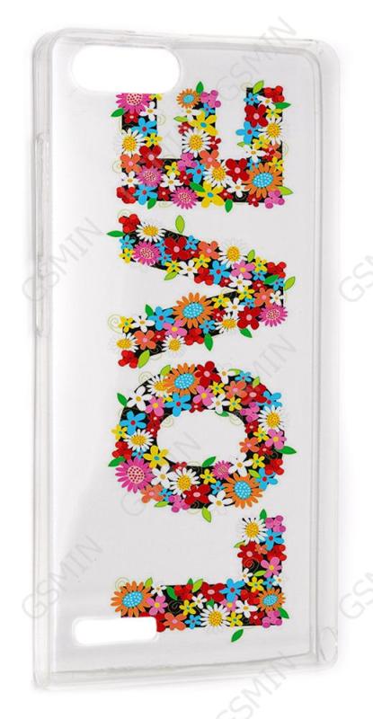 

Чехол силиконовый для Huawei Ascend G6/P7 mini TPU (Прозрачный) (Дизайн 14), Разноцветный