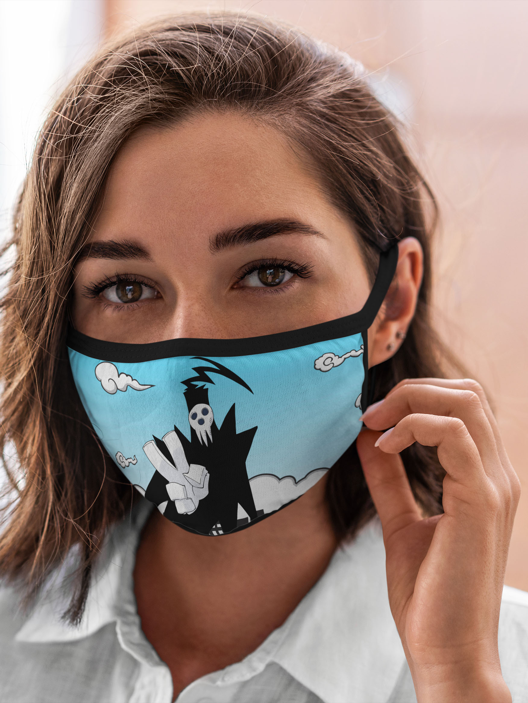 

Многоразовая маска унисекс Burnettie Soul Eater Shinigami, Разноцветный, Soul Eater Shinigami