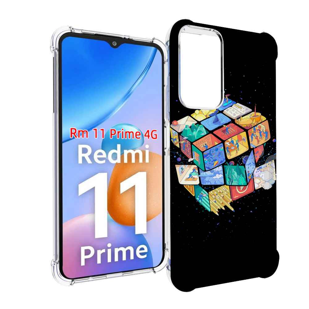 

Чехол MyPads Кубик-Рубика для Xiaomi Redmi 11 Prime 4G, Прозрачный, Tocco