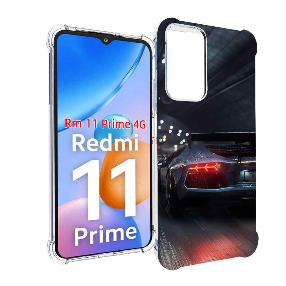 

Чехол MyPads Ламба мужской для Xiaomi Redmi 11 Prime 4G, Прозрачный, Tocco