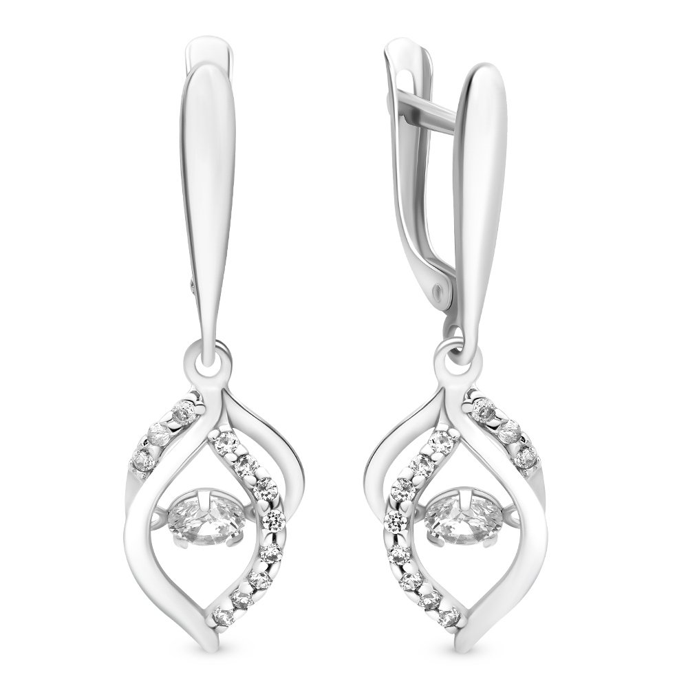 

Серьги из серебра с фианитом 585Gold 702006111, 702006111