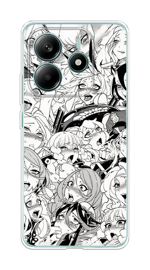 

Чехол на Xiaomi Redmi Note 14 4G "Ахегао манга тян", Черный;белый;серый, 324150-1