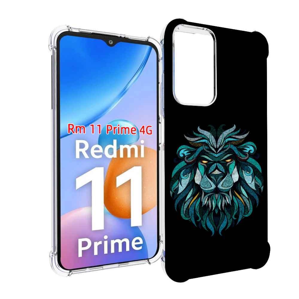 

Чехол MyPads Лев-красивый-зеленый для Xiaomi Redmi 11 Prime 4G, Прозрачный, Tocco