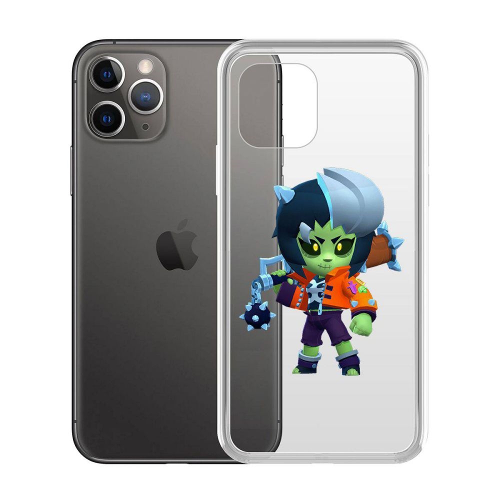 

Чехол-накладка Brawl Stars-ЗомБиби для iPhone 11 Pro, Прозрачный