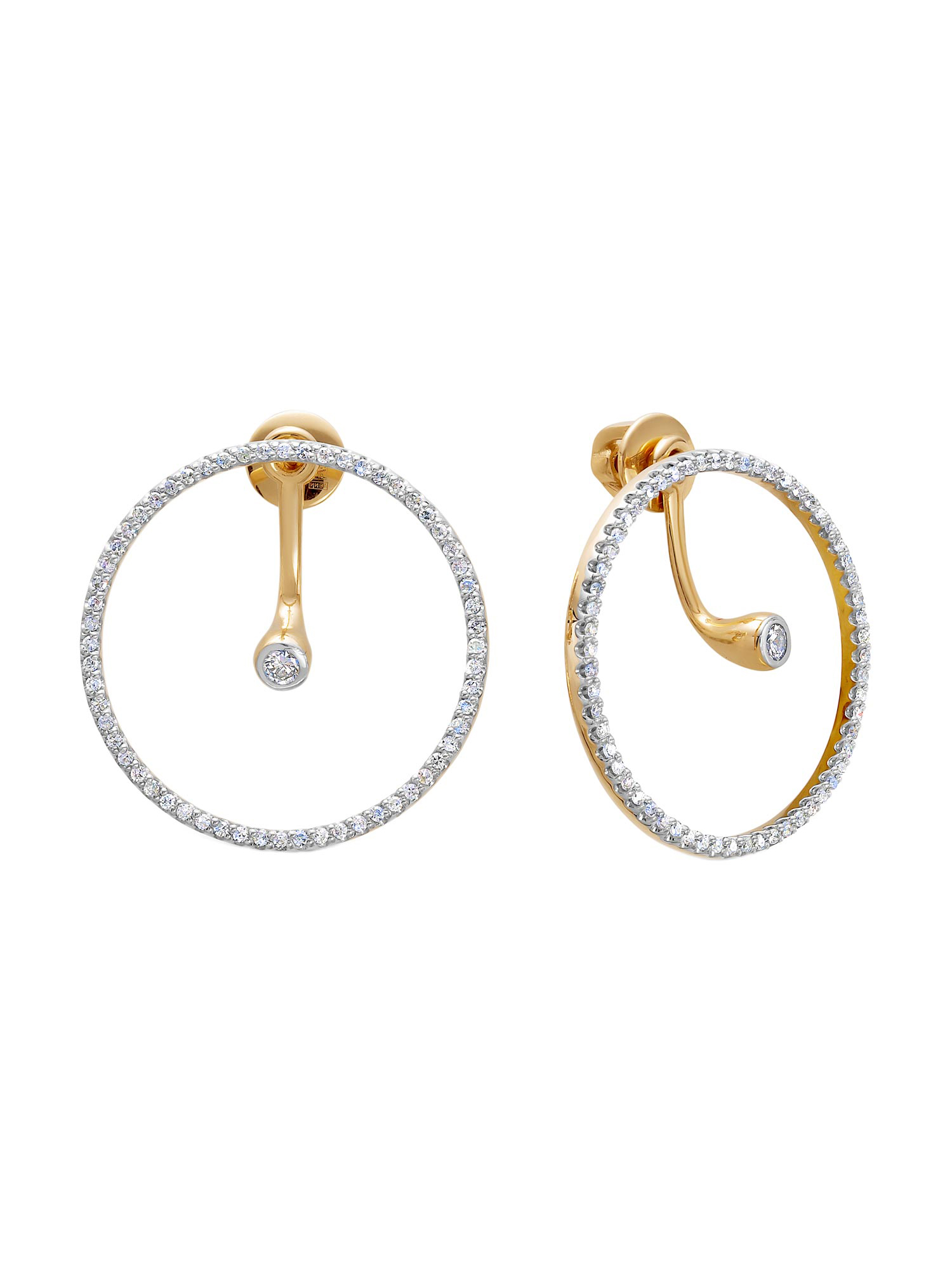 

Серьги из красного золота с бриллиантами Azamant jewelry 05-01-215, 05-01-215