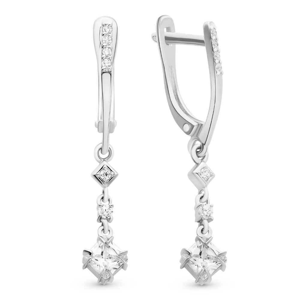 

Серьги из серебра с фианитом 585Gold 702006330, 702006330