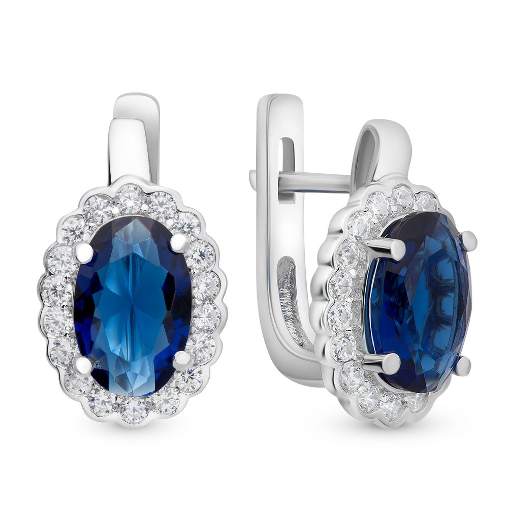 

Серьги из серебра 585Gold 702006352, фианит/фианит, 702006352