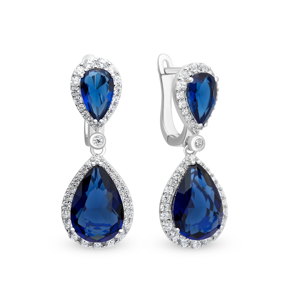 

Серьги из серебра с фианитом 585Gold 702006353, 702006353