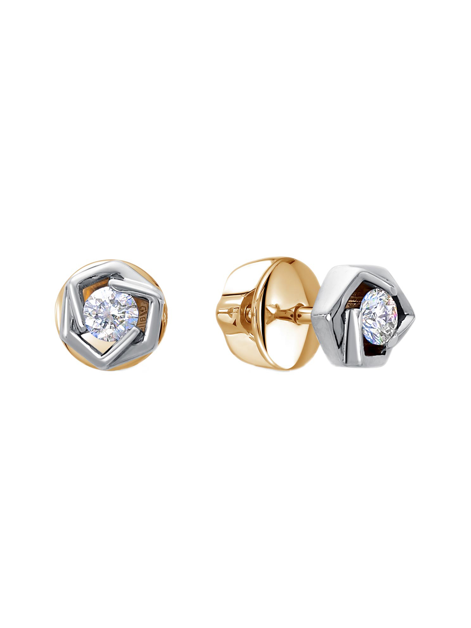 

Серьги из красного золота с бриллиантами Azamant jewelry 05-01-023, 05-01-023