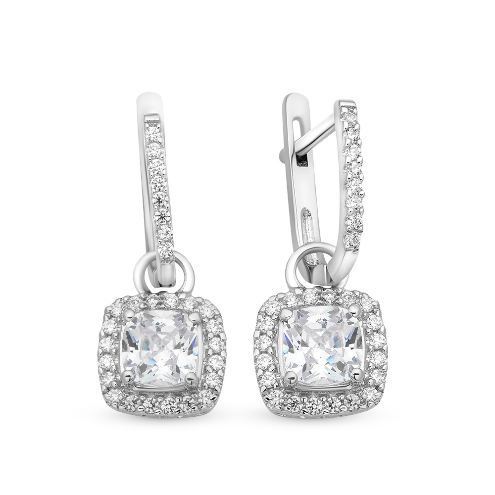 

Серьги из серебра с фианитом 585Gold 702006362, 702006362