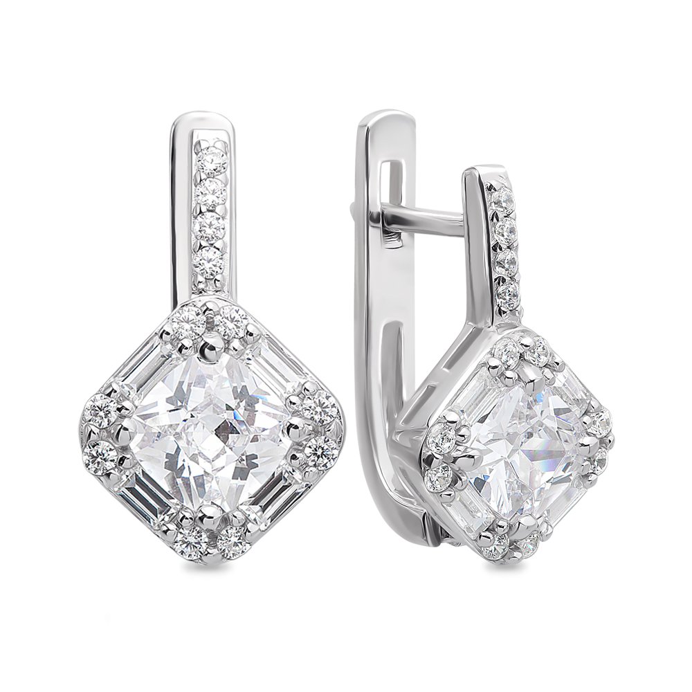 

Серьги из серебра 585Gold 702006363, фианит/фианит, 702006363