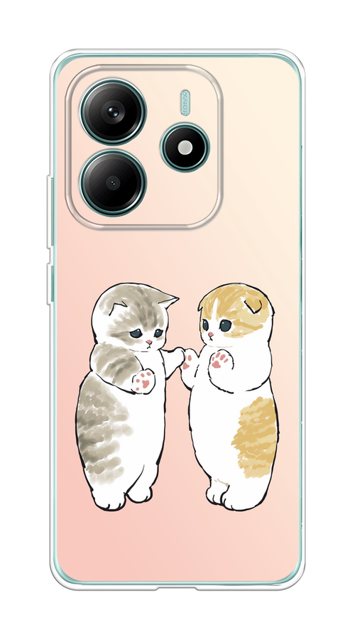 

Чехол на Xiaomi Redmi Note 14 4G "Пухлые котики", Розовый;бежевый;серый, 324150-1