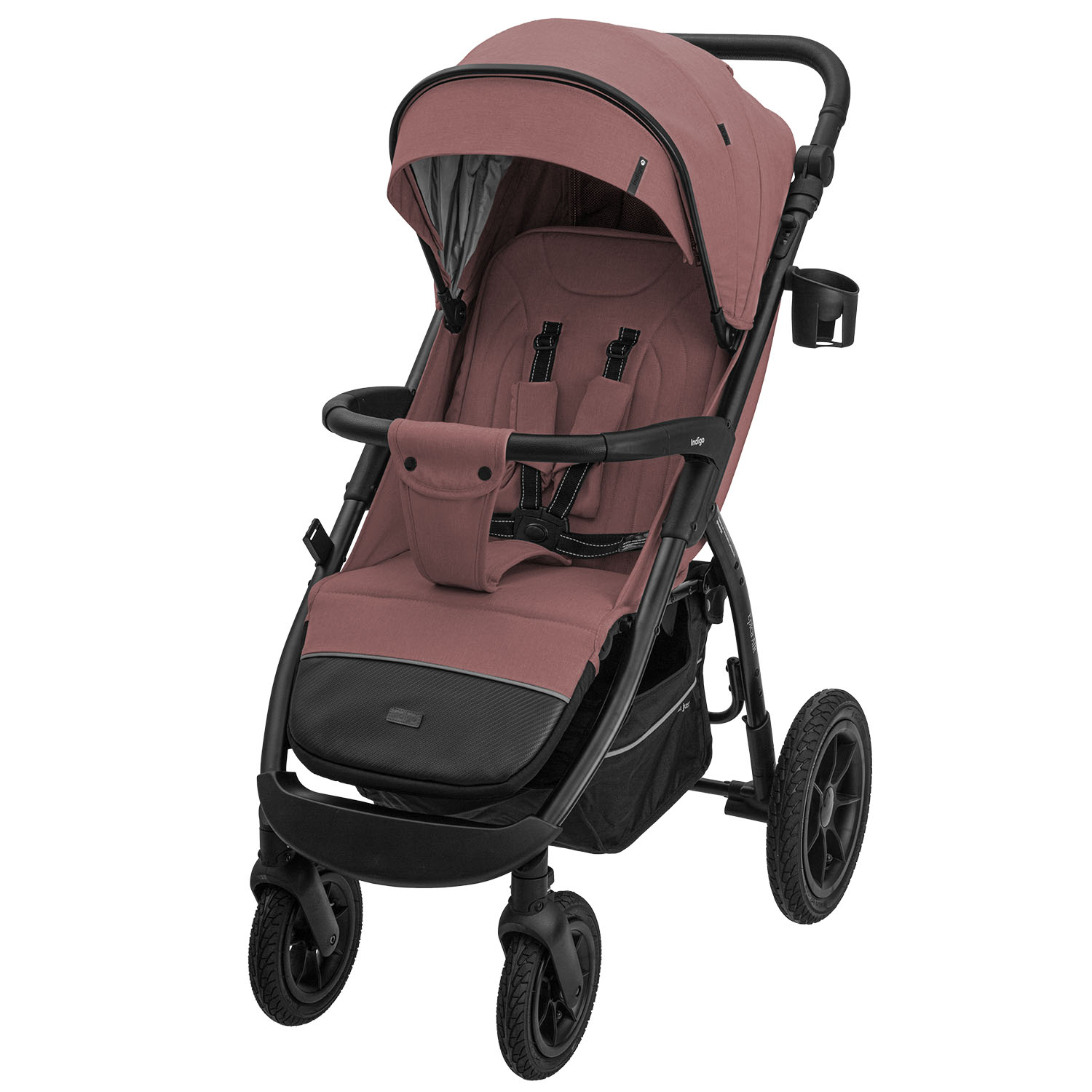 Коляска прогулочная детская Indigo EPICA XL AIR, всесезонная, розовый прогулочная коляска carrello epica crl 85092023 silver grey
