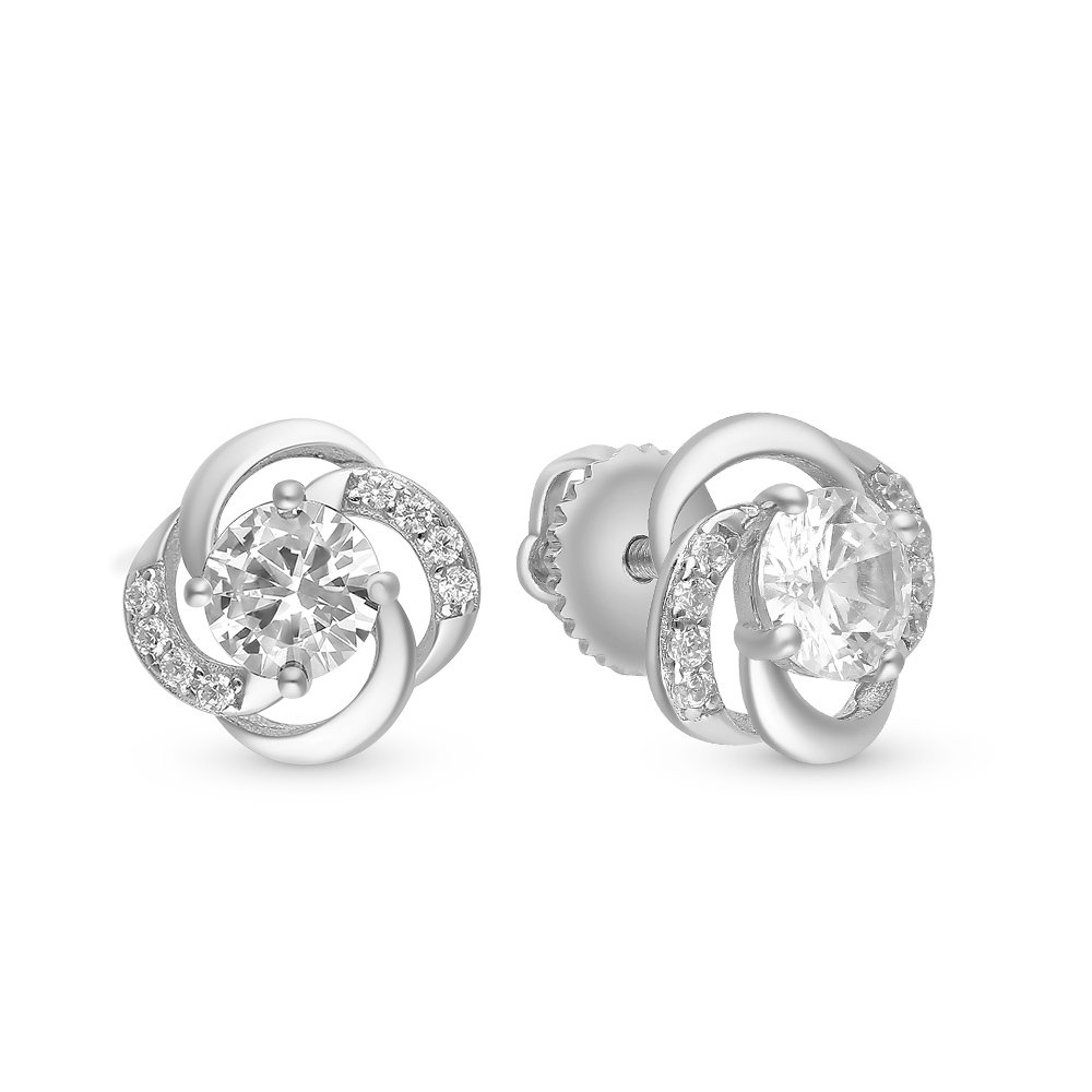 

Серьги из серебра с фианитом 585Gold 702007010, 702007010