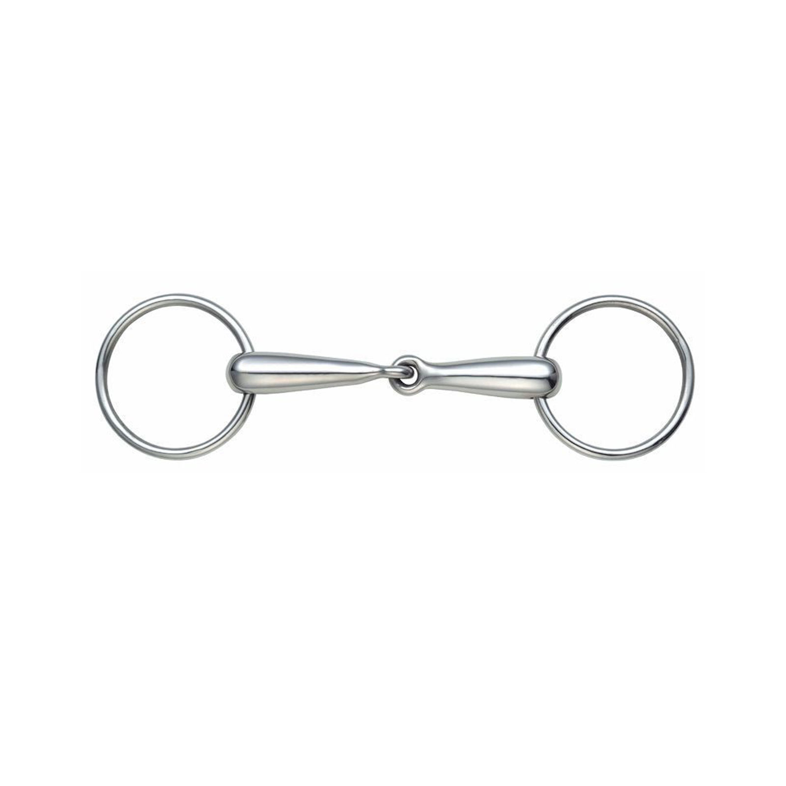 Трензель для лошади дутый с одним сочленением SHIRES , 13 см