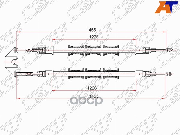 

Трос Ручного Тормоза Opel Vectra B 95-02 Sat арт. ST-52-0048